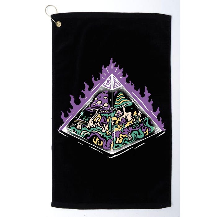 Mushroom Pyramid Golf Towel