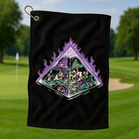 Mushroom Pyramid Golf Towel