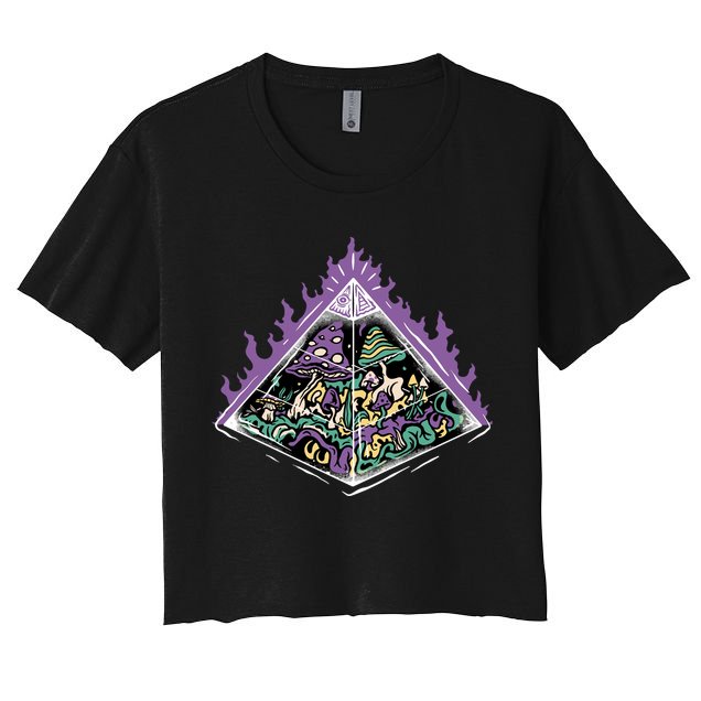 Mushroom Pyramid Women's Crop Top Tee