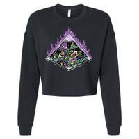 Mushroom Pyramid Cropped Pullover Crew