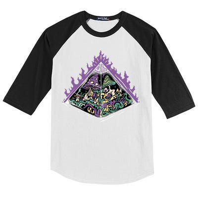 Mushroom Pyramid Kids Colorblock Raglan Jersey