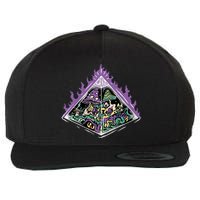 Mushroom Pyramid Wool Snapback Cap