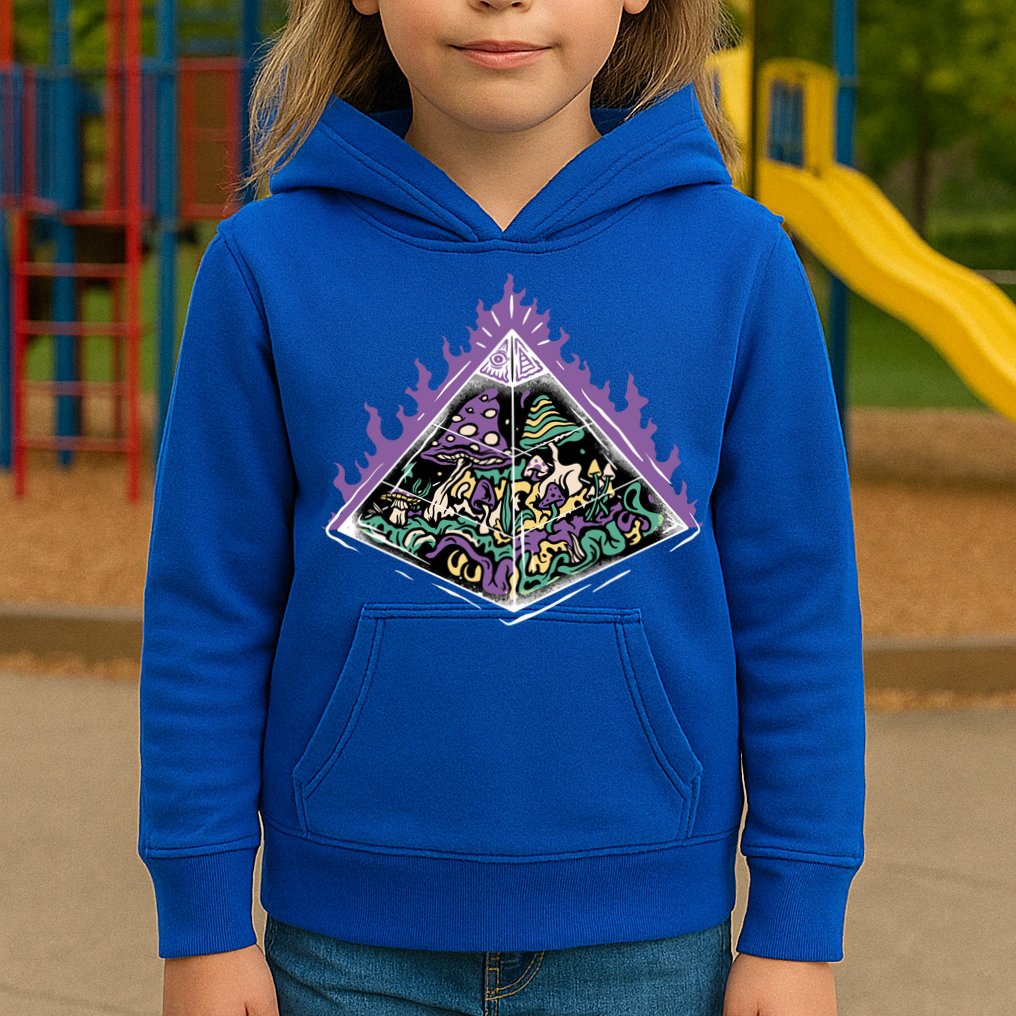 Mushroom Pyramid Kids Hoodie