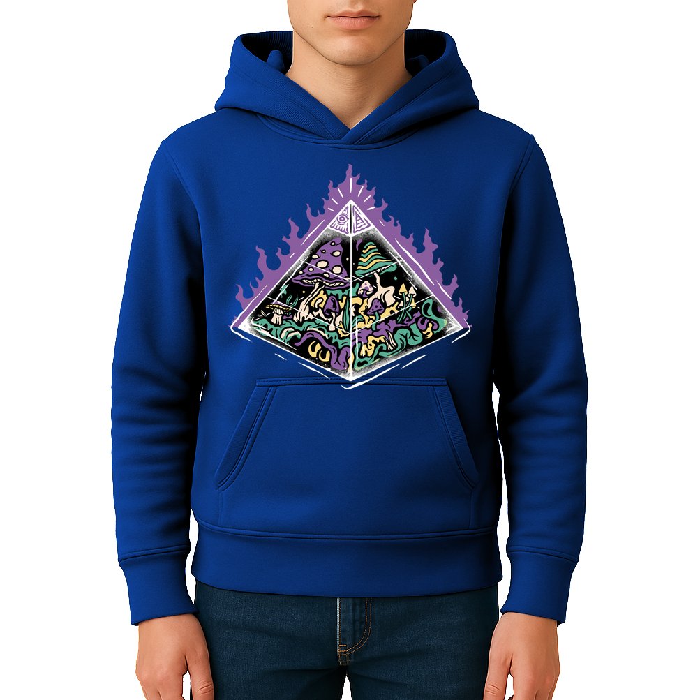Mushroom Pyramid Kids Hoodie