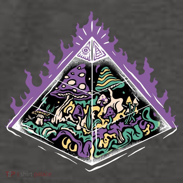 Mushroom Pyramid Vector Backpack