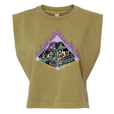 Mushroom Pyramid Garment-Dyed Women's Muscle Tee