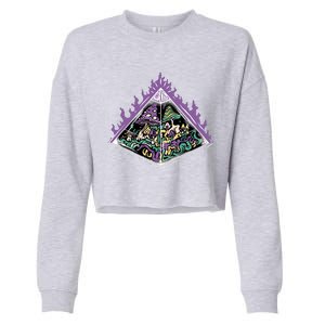 Mushroom Pyramid Cropped Pullover Crew