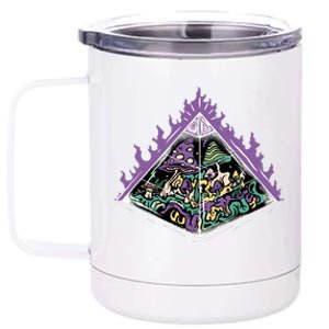 Mushroom Pyramid 12 oz Stainless Steel Tumbler Cup