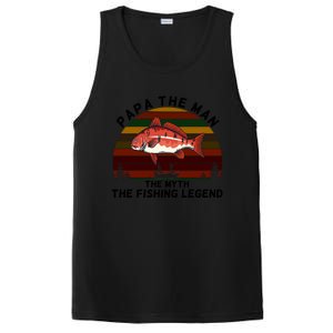 Meaningful Papa Myth Legend Redfish Fishing Gift PosiCharge Competitor Tank