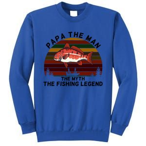 Meaningful Papa Myth Legend Redfish Fishing Gift Sweatshirt