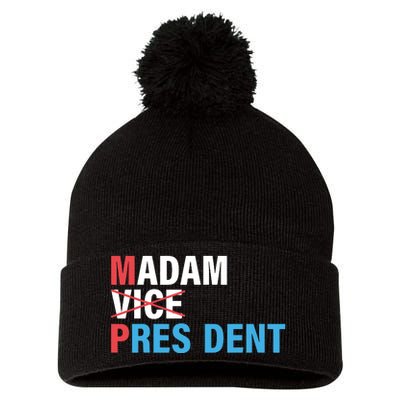 Madam President Pom Pom 12in Knit Beanie