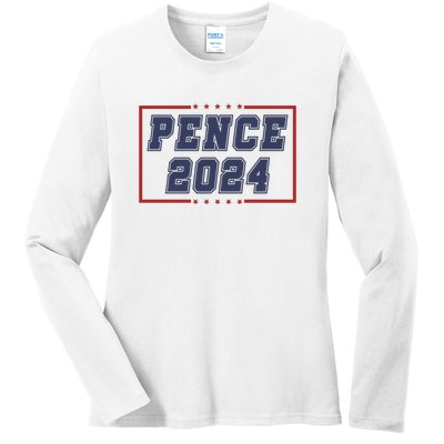 Mike Pence Ladies Long Sleeve Shirt