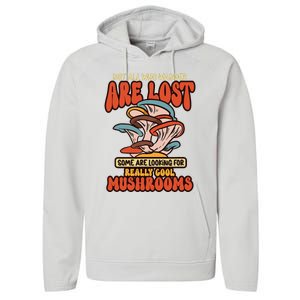 Mushroom Picker Mushroom Farmer Mushroom Picking Performance Fleece Hoodie