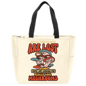 Mushroom Picker Mushroom Farmer Mushroom Picking Zip Tote Bag