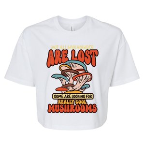 Mushroom Picker Mushroom Farmer Mushroom Picking Bella+Canvas Jersey Crop Tee