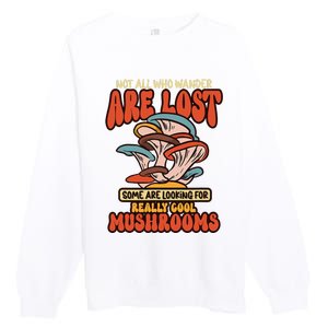 Mushroom Picker Mushroom Farmer Mushroom Picking Premium Crewneck Sweatshirt