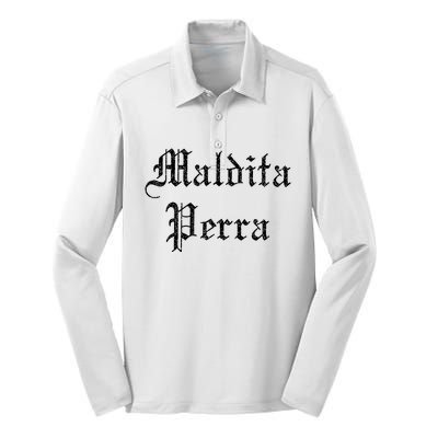 Maldita Perra Silk Touch Performance Long Sleeve Polo