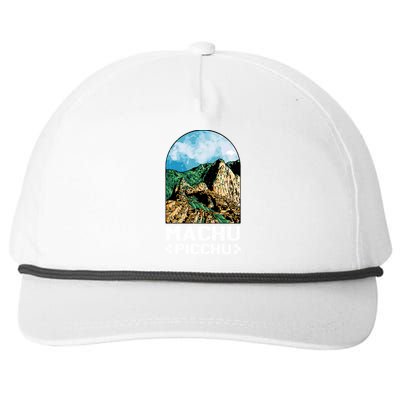 Machu Picchu Snapback Five-Panel Rope Hat