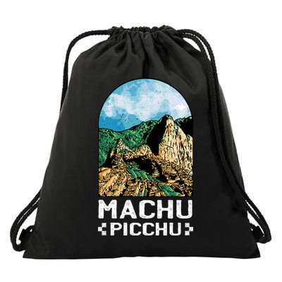 Machu Picchu Drawstring Bag