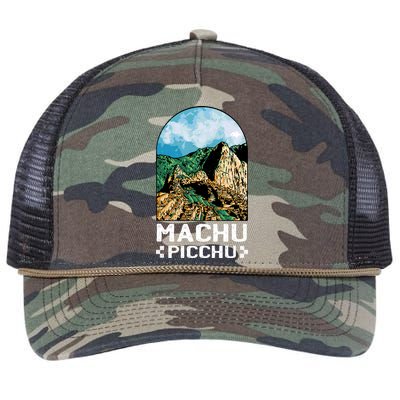 Machu Picchu Retro Rope Trucker Hat Cap