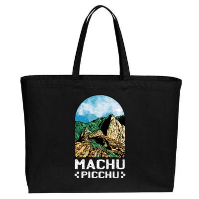 Machu Picchu Cotton Canvas Jumbo Tote