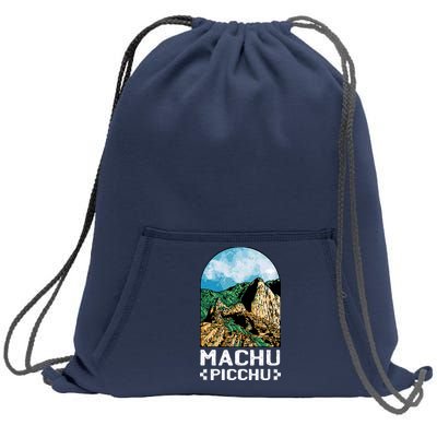 Machu Picchu Sweatshirt Cinch Pack Bag