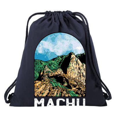 Machu Picchu Drawstring Bag