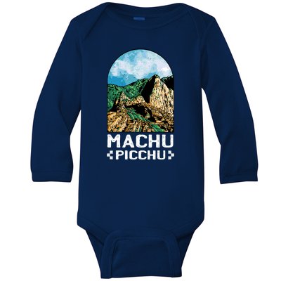 Machu Picchu Baby Long Sleeve Bodysuit