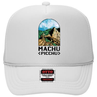 Machu Picchu High Crown Mesh Back Trucker Hat