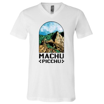 Machu Picchu V-Neck T-Shirt