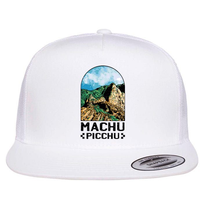 Machu Picchu Flat Bill Trucker Hat