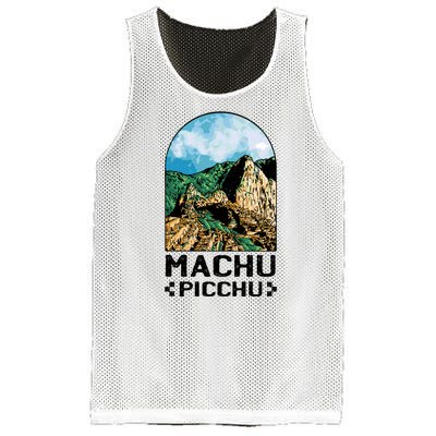 Machu Picchu Mesh Reversible Basketball Jersey Tank