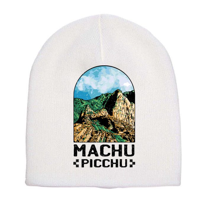 Machu Picchu Short Acrylic Beanie