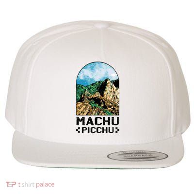 Machu Picchu Wool Snapback Cap