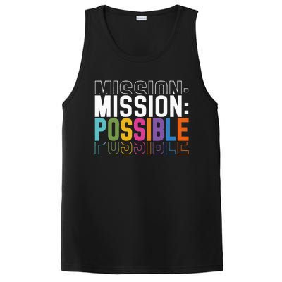 Mission Possible Motivational Inspirational School PosiCharge Competitor Tank