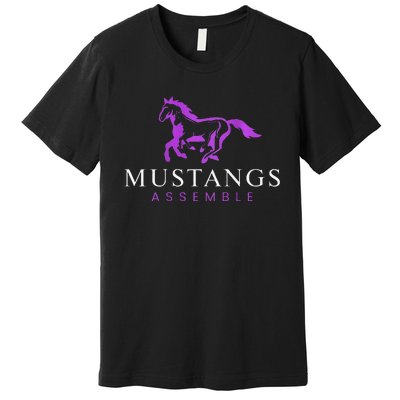 Mustangs Purple Premium T-Shirt