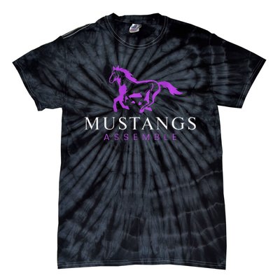 Mustangs Purple Tie-Dye T-Shirt