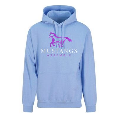 Mustangs Purple Unisex Surf Hoodie