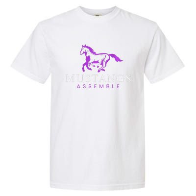 Mustangs Purple Garment-Dyed Heavyweight T-Shirt