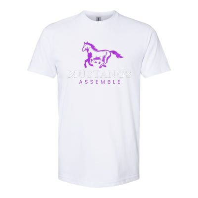 Mustangs Purple Softstyle® CVC T-Shirt