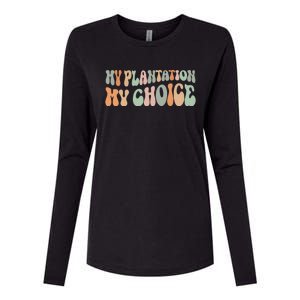 My Plantation My Choice Womens Cotton Relaxed Long Sleeve T-Shirt