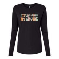 My Plantation My Choice Womens Cotton Relaxed Long Sleeve T-Shirt