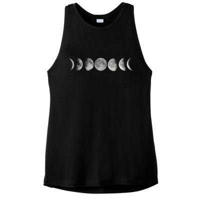 Moon Phases Ladies PosiCharge Tri-Blend Wicking Tank