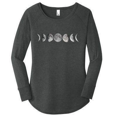 Moon Phases Women's Perfect Tri Tunic Long Sleeve Shirt