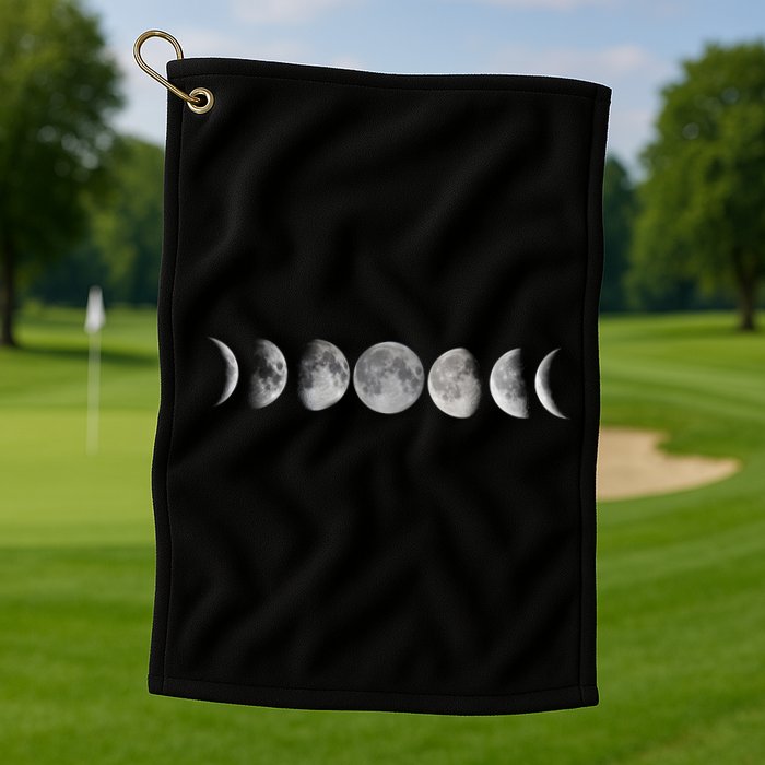 Moon Phases Golf Towel