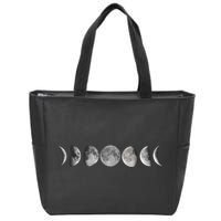 Moon Phases Zip Tote Bag