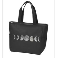 Moon Phases Zip Tote Bag