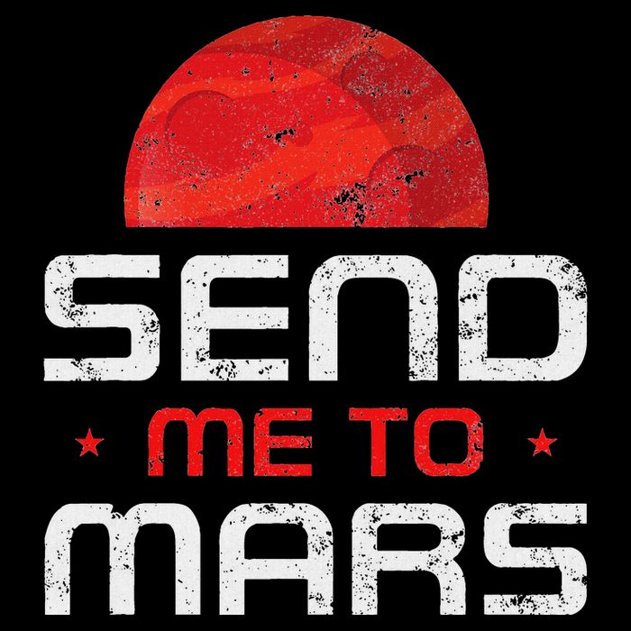 Mars Planet Martian Flat Bill Trucker Hat