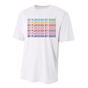 My Plantation My Choice Performance Sprint T-Shirt