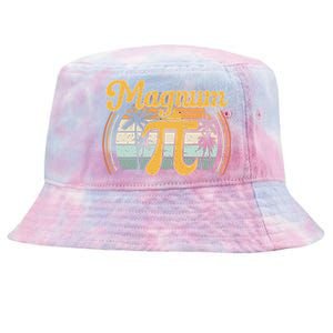 Magnum Pi Math Pi Day Retro Gift Tie-Dyed Bucket Hat